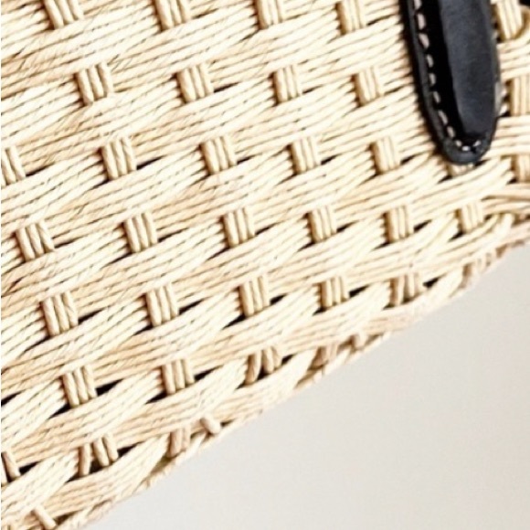 Bringhton Straw Weave with Black and Rhinestone Accents - Picture 7 of 7